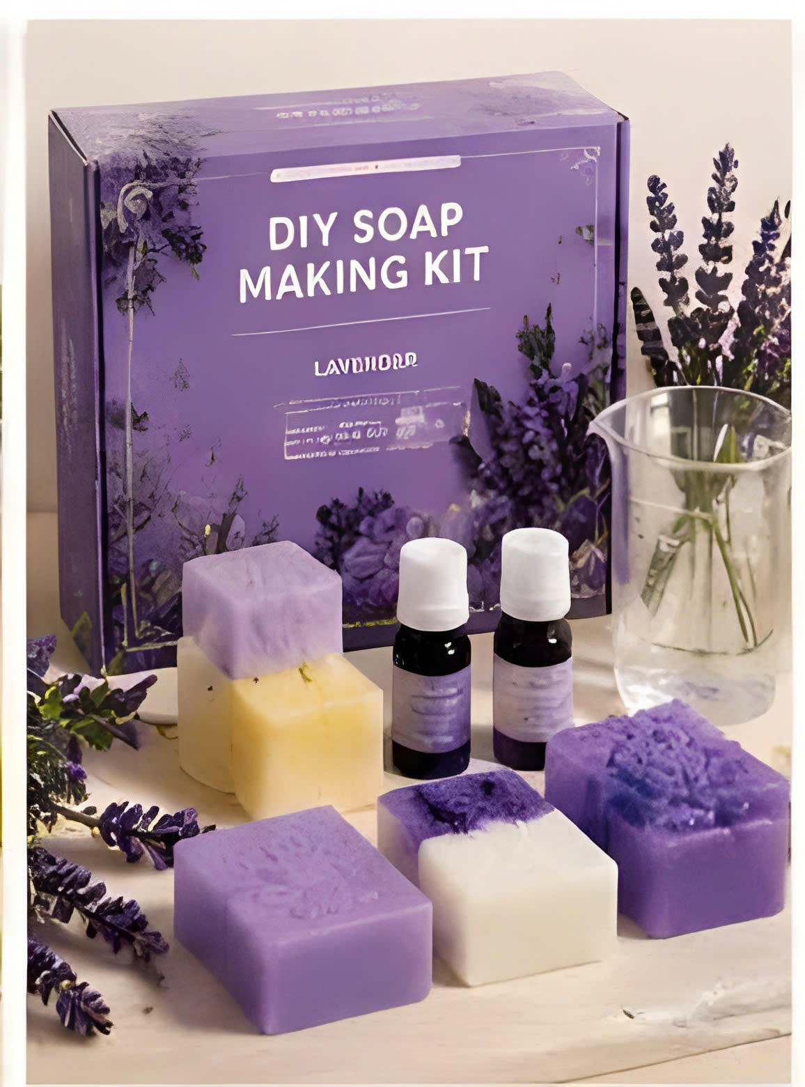 Kit Làm Xà Phòng Oải Hương Handmade