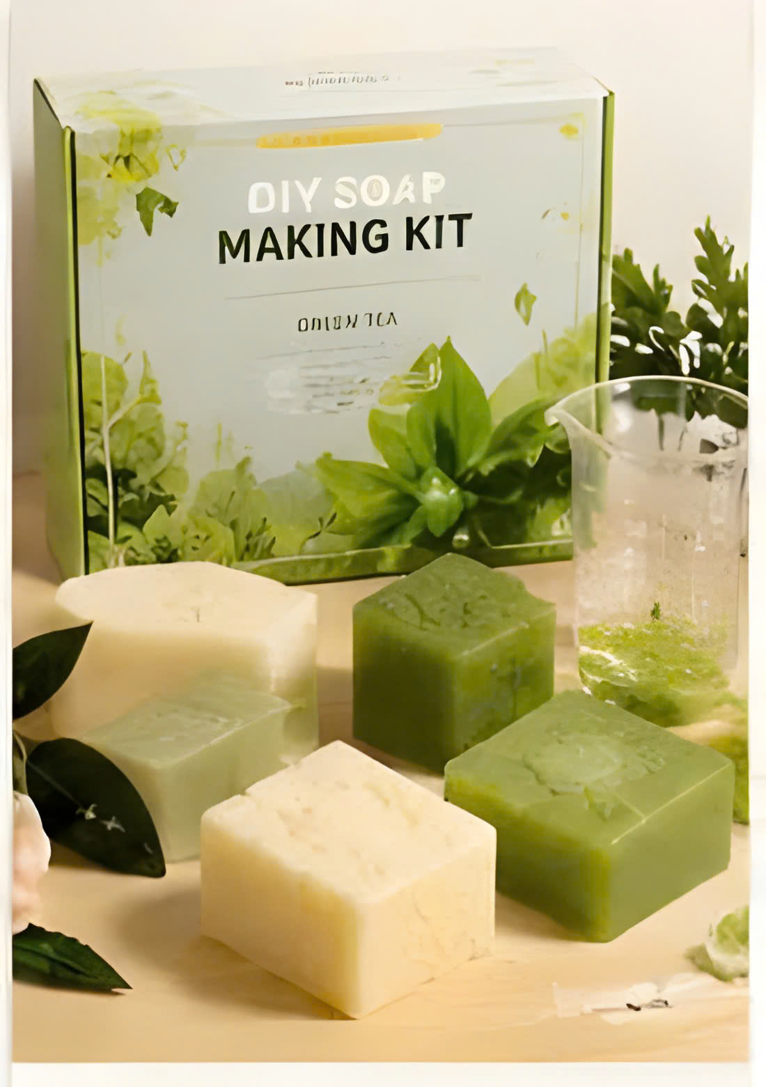 Kit Làm Xà Phòng Trà Xanh Thiên Nhiên DIY