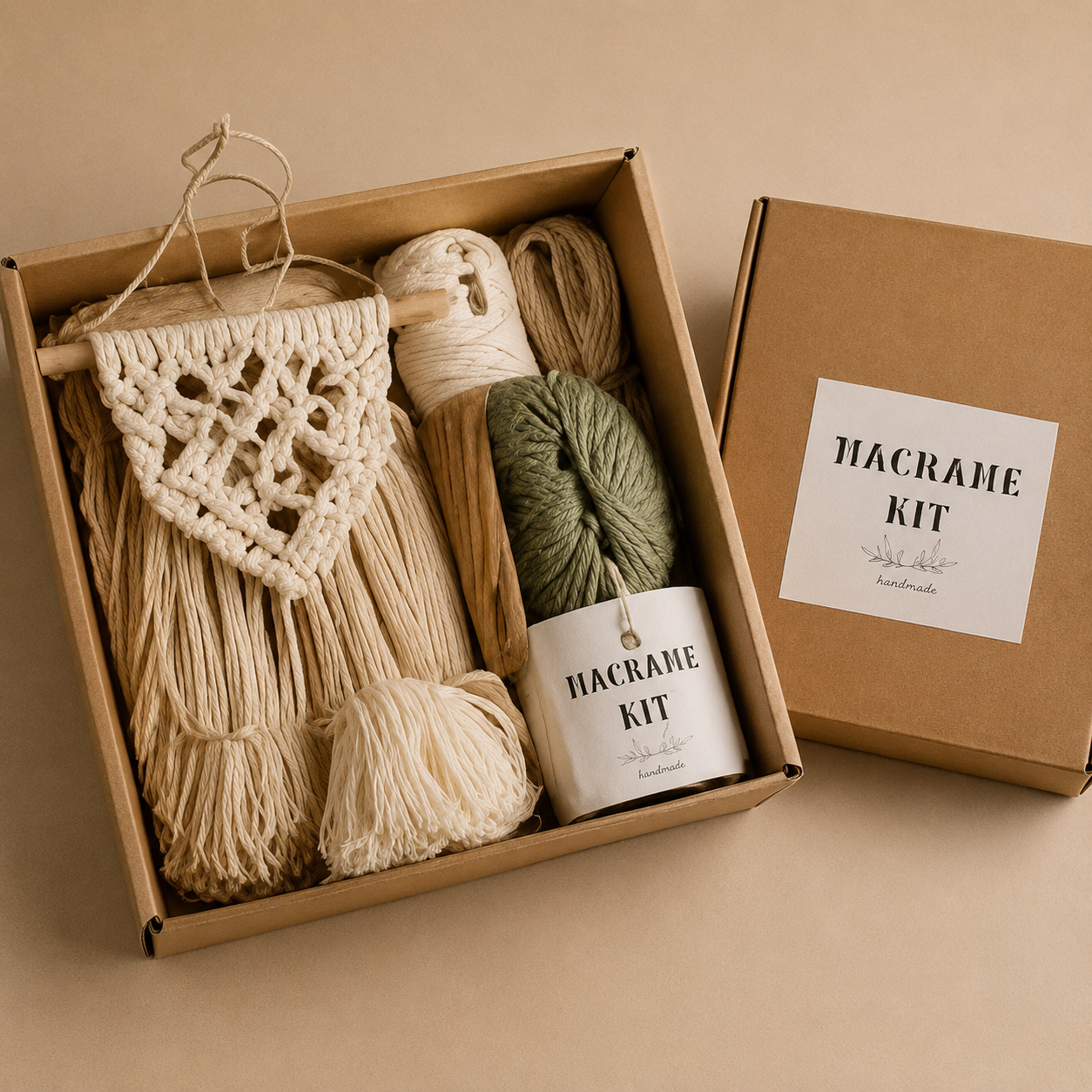 bộ kit diy macrame treo tường handmade