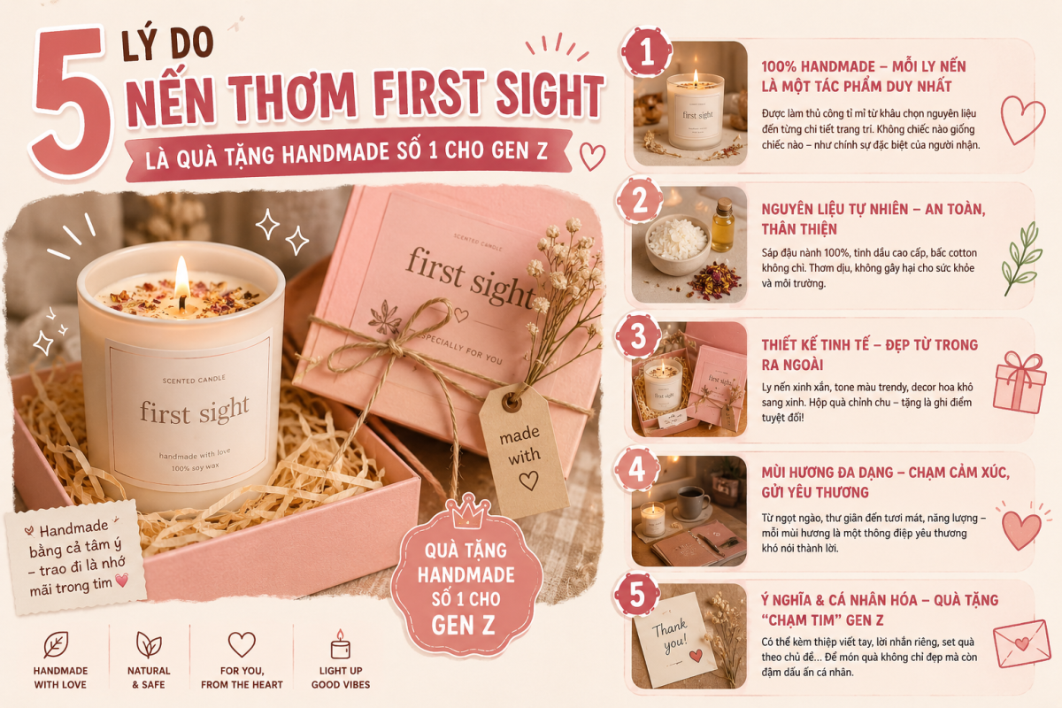 Lý Do Nến Thơm Handmade Là Quà Tặng Handmade Số 1