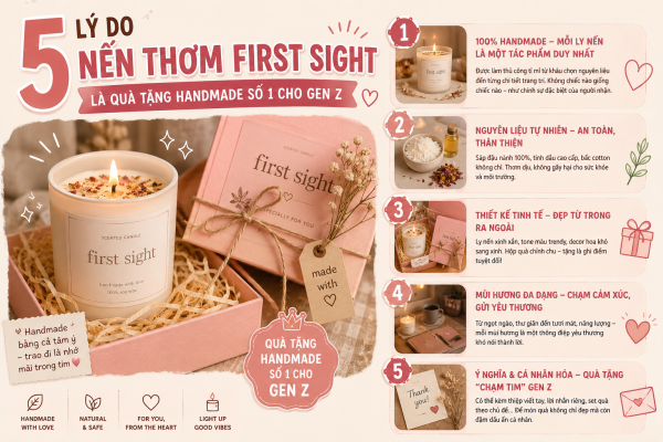 Lý Do Nến Thơm Handmade Là Quà Tặng Handmade Số 1