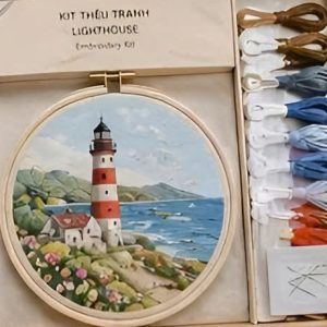 Bộ Kit DIY Tranh Thêu Ngọn Hải Đăng