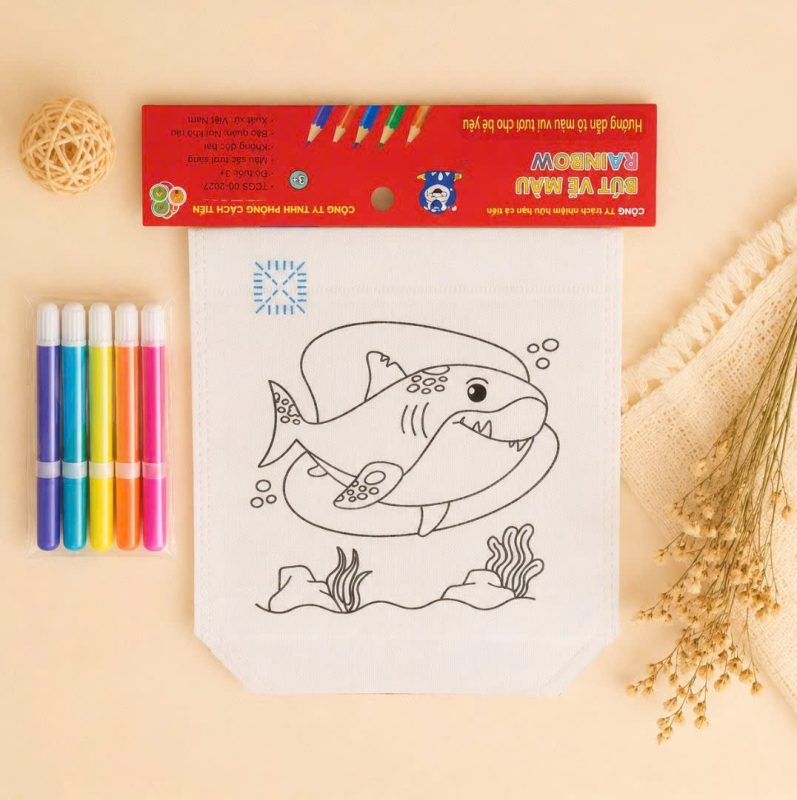 Bộ Tô Màu Nghệ Thuật – Kit Tô Màu Túi Vải DIY Handmade